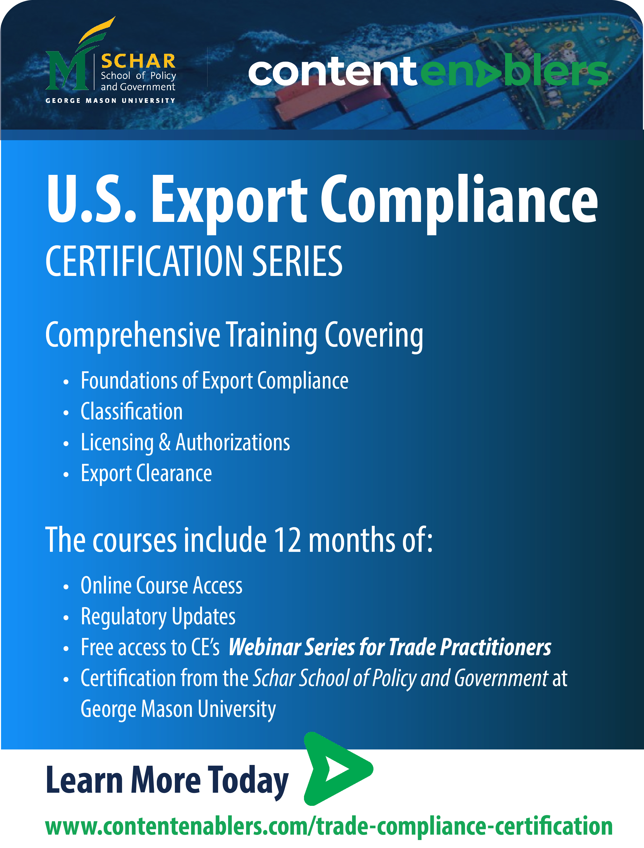 U.S. Export Compliance Certification Courses: Foundations